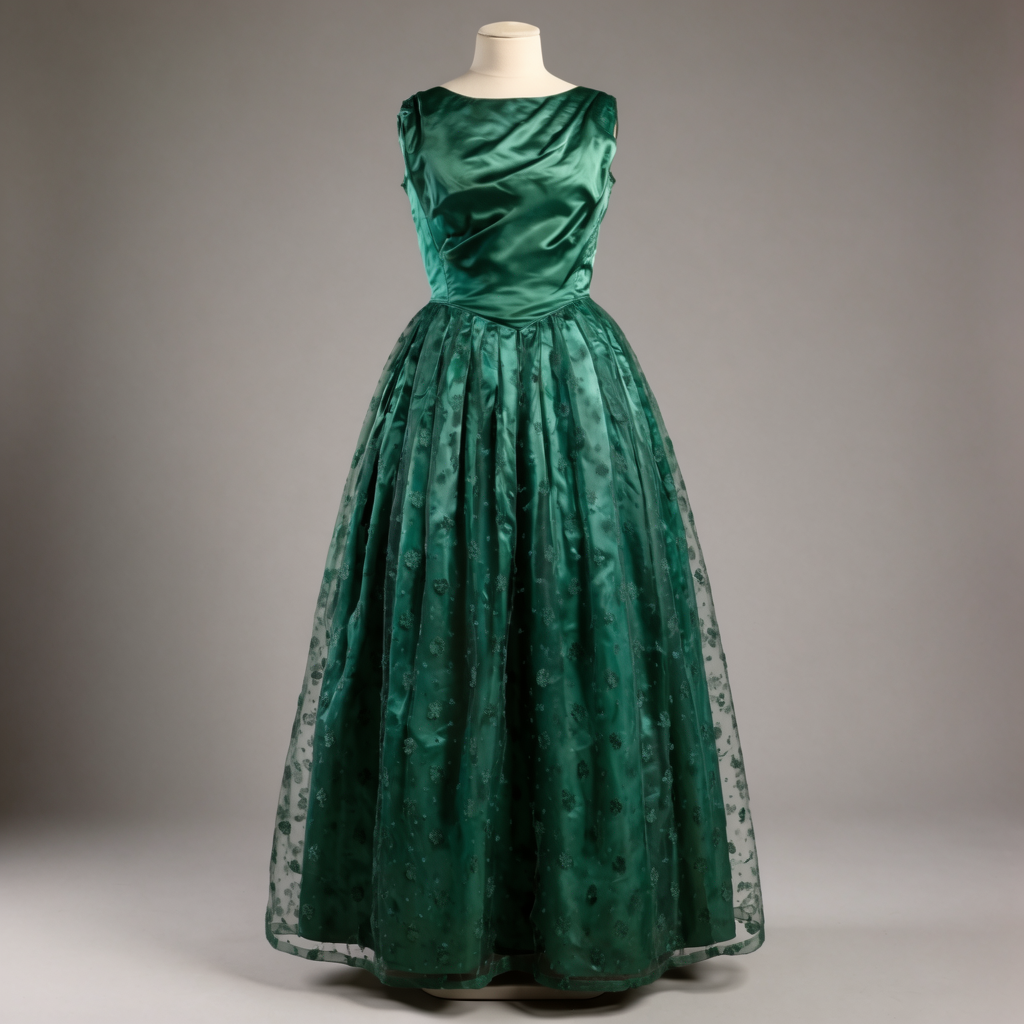 Emerald Dress On Mannequin example preview