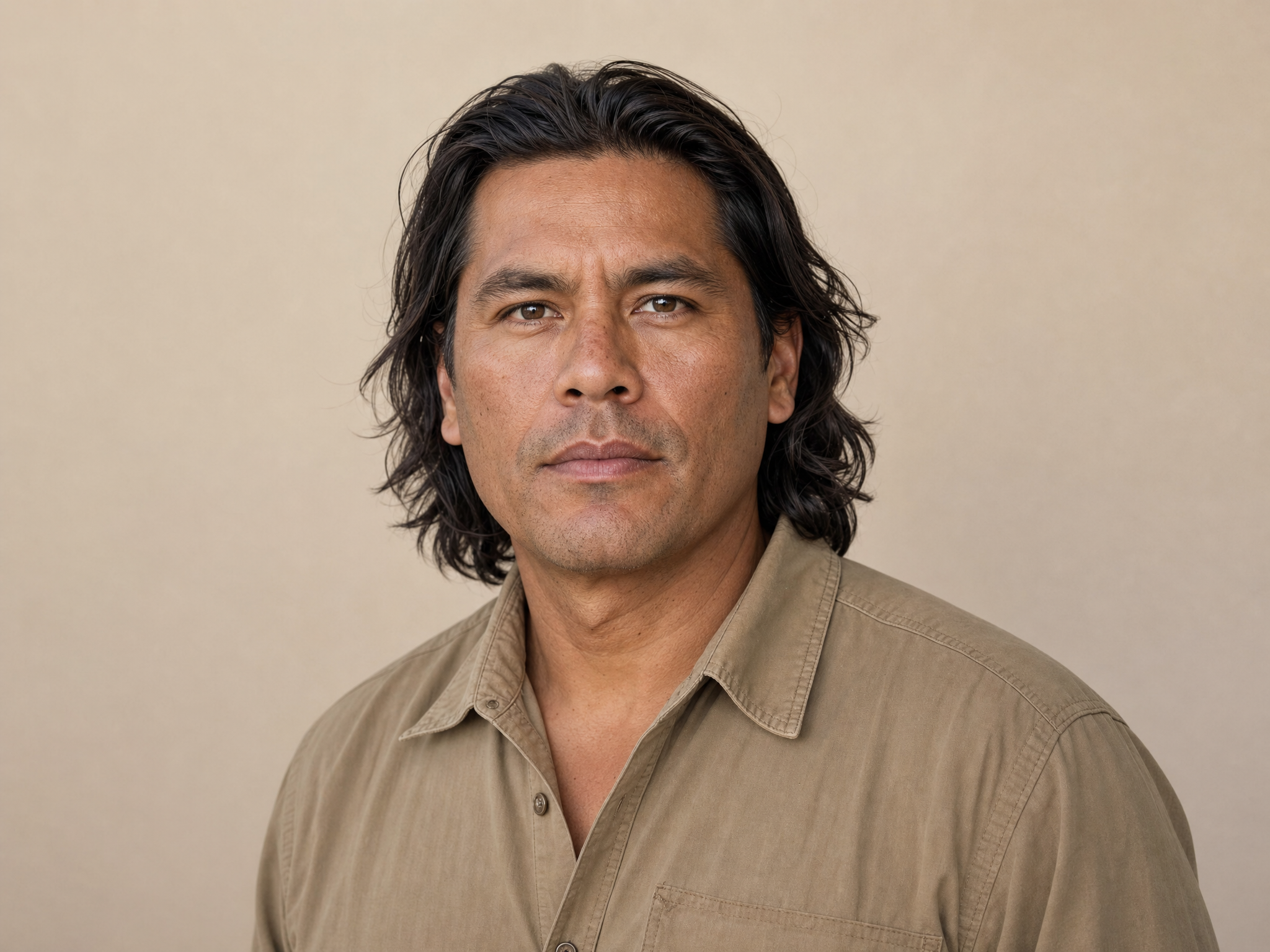 Neutral Casting Portrait, Indigenous Man example preview
