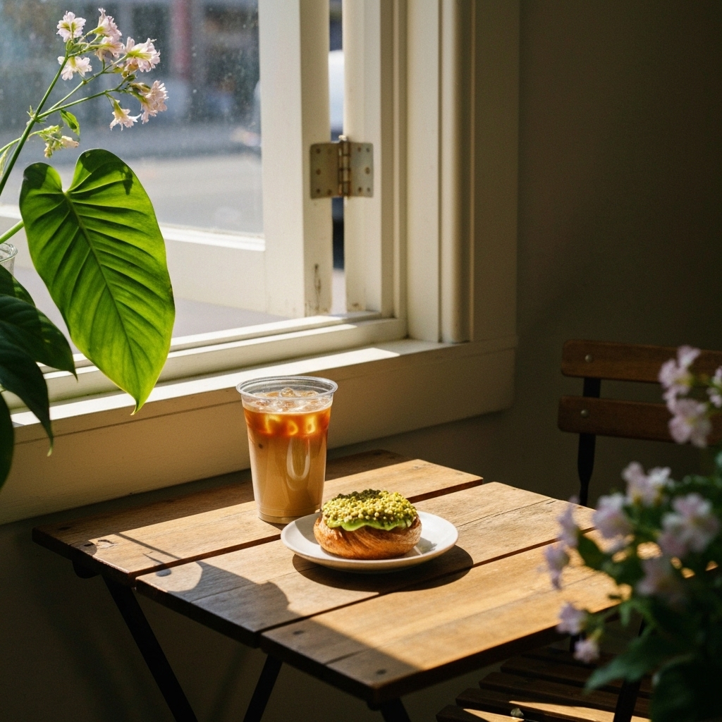 Neighborhood café social post example preview