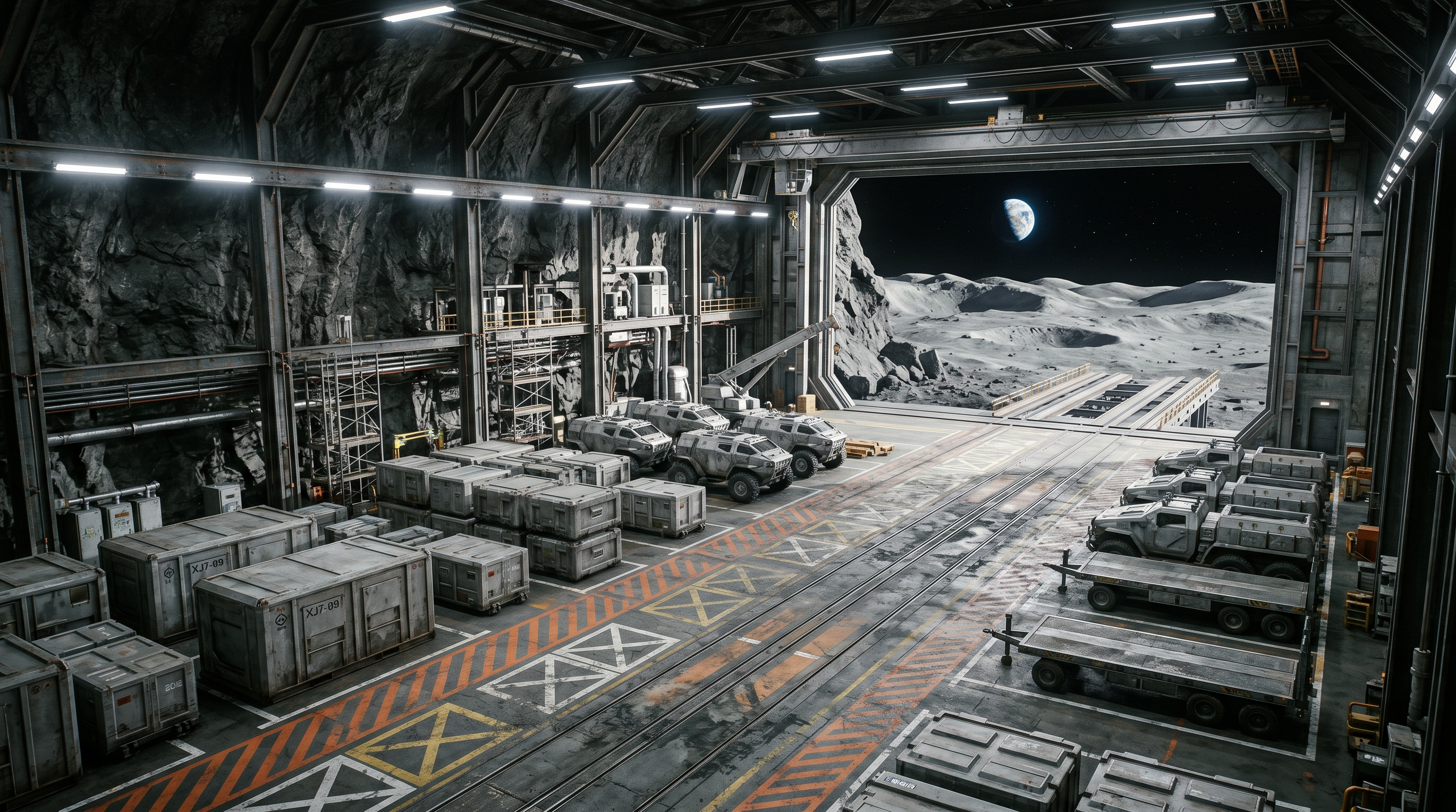 Lunar Cargo Hangar example preview