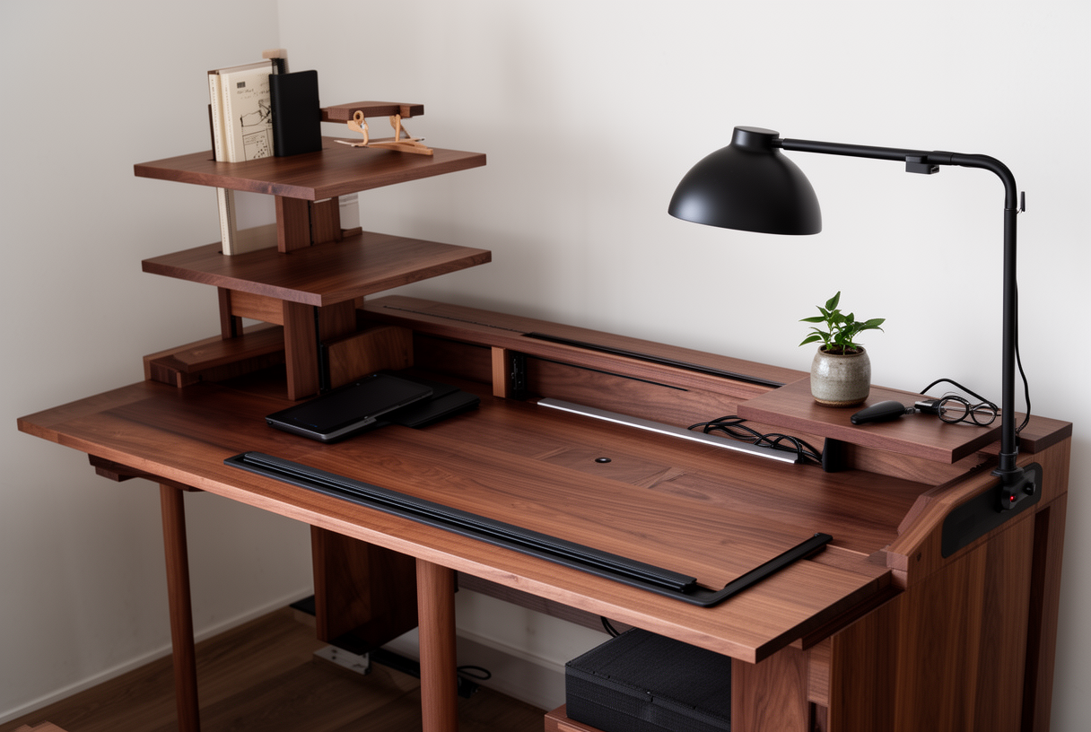 Modular desk product scene example preview